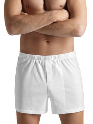 HANRO Cotton Sporty Boxer weiss