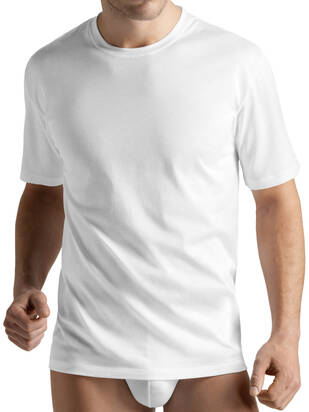 HANRO Cotton Sporty T-Shirt kurzarm weiss