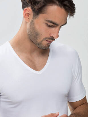MEY Dry Cotton T-Shirt weiss