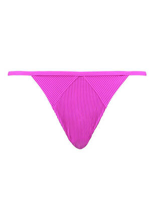 PUMA Swim Ribbed Bikini Tanga purple-combo