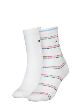 TOMMY HILFIGER Socks Coastal Stripe weiss/multicolor
